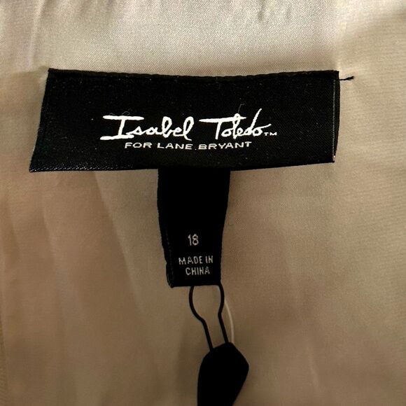 NWT Isabel Toledo for Lane Bryant Linen Blend Sleeveless Cocktail Dress Sz 18 - Picture 5 of 8